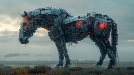 Poster - An online computer virus involving a trojan horse and coding programs.
