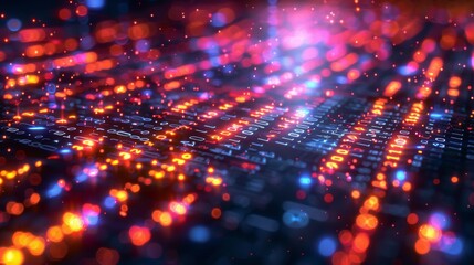 Fototapete - An image of a programming script or source code background