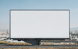 large mockup of blank street billboard, banner, poster