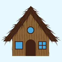 Wall Mural - cute little house design, vector illustration eps10 graphic.