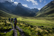 Enchanting Wilderness: A Pleasant Day for Llama Trekking in the Serene Hinterlands