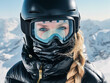 © Mihai - a woman wearing a helmet and goggles