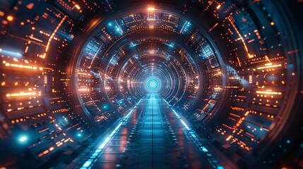 Wall Mural - The Future is Here A Glimpse into the Digital Realm Generative AI