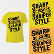 Sharp scissors, sharper style T-shirt
