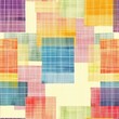 A pattern wallpaper of Korean Bojagi Fabric Wrapping: Colorful patchwork designs in silk or ramie