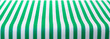 Table top covered with green and white stripped picnic tablecloth, food background, PNG file