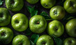 Nature organic fresh green apple, Generative AI