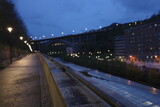 Fototapeta Na drzwi - Evening in the city of Bilbao, Spain