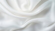 White fabric with numerous folds