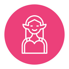 Sticker - Elf icon vector image. Can be used for Fairytale.