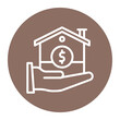 Mortgage icon vector image. Can be used for Crisis Mangement.