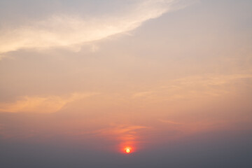 Wall Mural - beautiful sun and sky sunset background