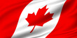 Canada flag waving in the wind background illustration