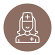 Nurse icon vector image. Can be used for Tuberculosis.