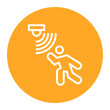 Motion Detector icon vector image. Can be used for Sensors.