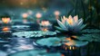 Lotus flowers create a tranquil, peaceful and spiritually uplifting feeling on the water.