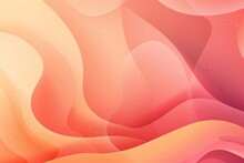 Abstract Futuristic Texture In Pastel Peach And Rose Pink, Smooth Gradient Background Illustration