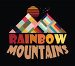 rainbow mountain t-shirt design
