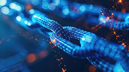 Blockchain concept. Generative AI