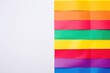 © Yevgen - Vibrant layered rainbow sheets in a clean white space. Colorful Rainbow Layers on White Background