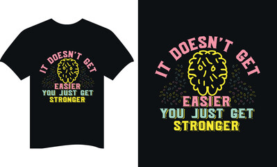 Wall Mural - Mental health awareness t shirt designs