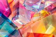 a close up of a bunch of colorful glass cubes background, glasmorphism trend vibe
