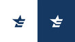E Letter and Star icon Logo Design, Star+E icon Brand identity Design Monogram Logo