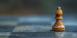 A chess piece character contemplating the next strategic move considering life s challenges and opportunities with deep focus and wisdom
