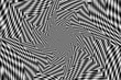 Fraktalny spiralny układ geometrycznych kształtów o teksturze rozmytej biało - czarnej szachownicy. Abstrakcyjne tło graficzne