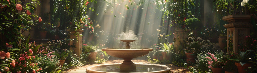  A tranquil garden Each planter grows more than plants, tailored to nurture dreams In the soft sunlight, they remind the owner of their growth and potential