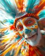 Transform the traditional carnival scene by showcasing it from a dynamic worms-eye view angle Infuse the image with vibrancy, movement, and a sense of wonder
