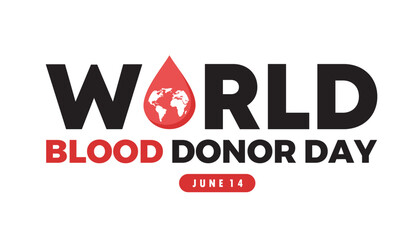 Wall Mural - world blood donor day vector art illustration design