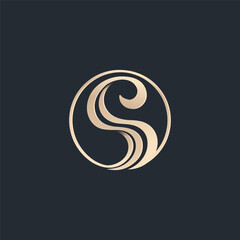 letter s beauty logo vector template