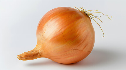 Poster - Yellow onion isolated on white background