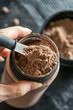 Scooping dose protein powder for sports drinks
