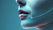 An abstract interpretation of facial enhancement procedures blending seamlessly with cutting-edge technology,