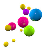 Fototapeta Sypialnia - colorful spheres