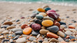 High quality photo of colorful rocks on the beach 15