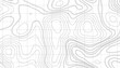 Topographic line pattern, map landscape background above view. Linear seamless pattern. Vector abstract line. 