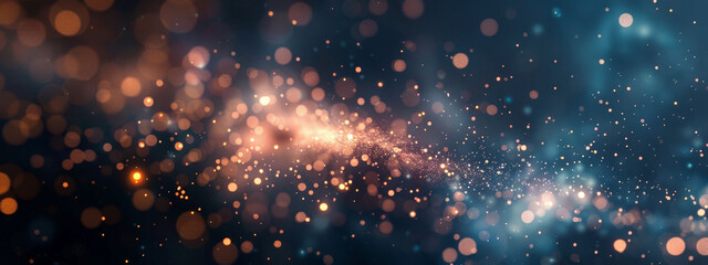 Wall Mural - A blurry image of a starry sky with a blue background