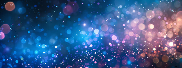 Wall Mural - A blue and purple background with many small dots
