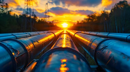 network of pipelines transporting oil or gas, energy transportation