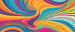 Y2k aesthetic. Groovy hippie backgrounds. Waves, swirl, twirl pattern. Twisted and distorted in trendy retro psychedelic style.