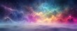 Abstract colorful space galaxy banner with fog used for artwork, party flyers, posters, banners, brochures