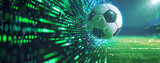 Sports Tech Soccer Data Analytics Matrix Neon Velocity 4K Futuristic AI