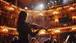 Grande Symphonie des émotions : un élégant concert classique captive le public dans un théâtre historique resplendissant