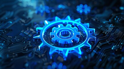 Leinwandbilder - Software Technology Process System Business concept. Automation icon...