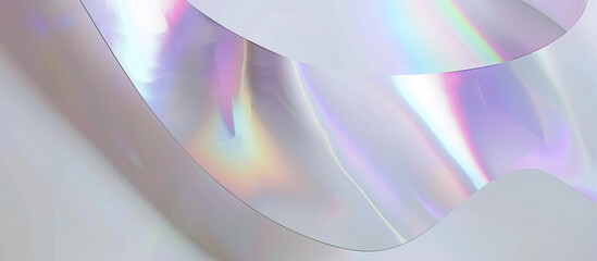 Sticker - abstract colorful holographic background with lines