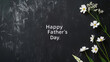 Happy father's day - elegant floral greeting