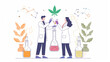© Vitor - Cientistas fazendo medicamento com o uso de Cannabis